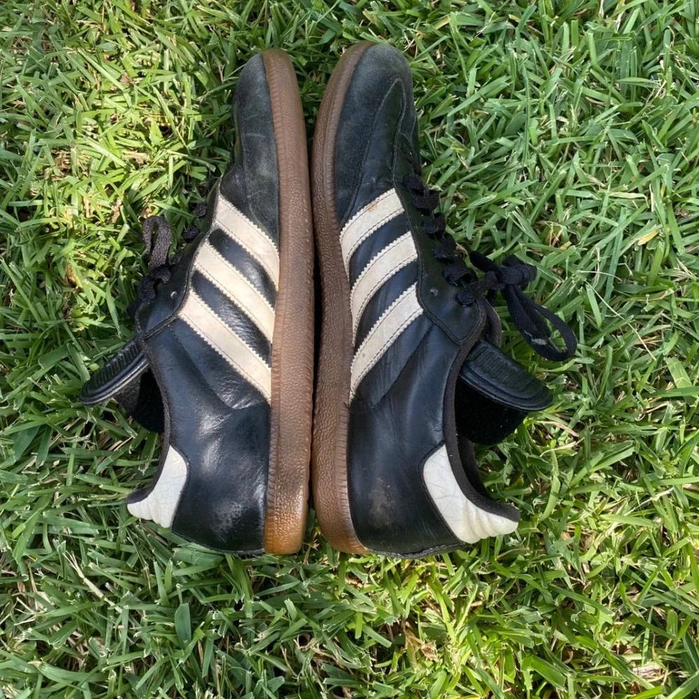 Adidas Samba Classic Mens Black White Gum Sole Indoor Soccer Shoes 034563 Size 8